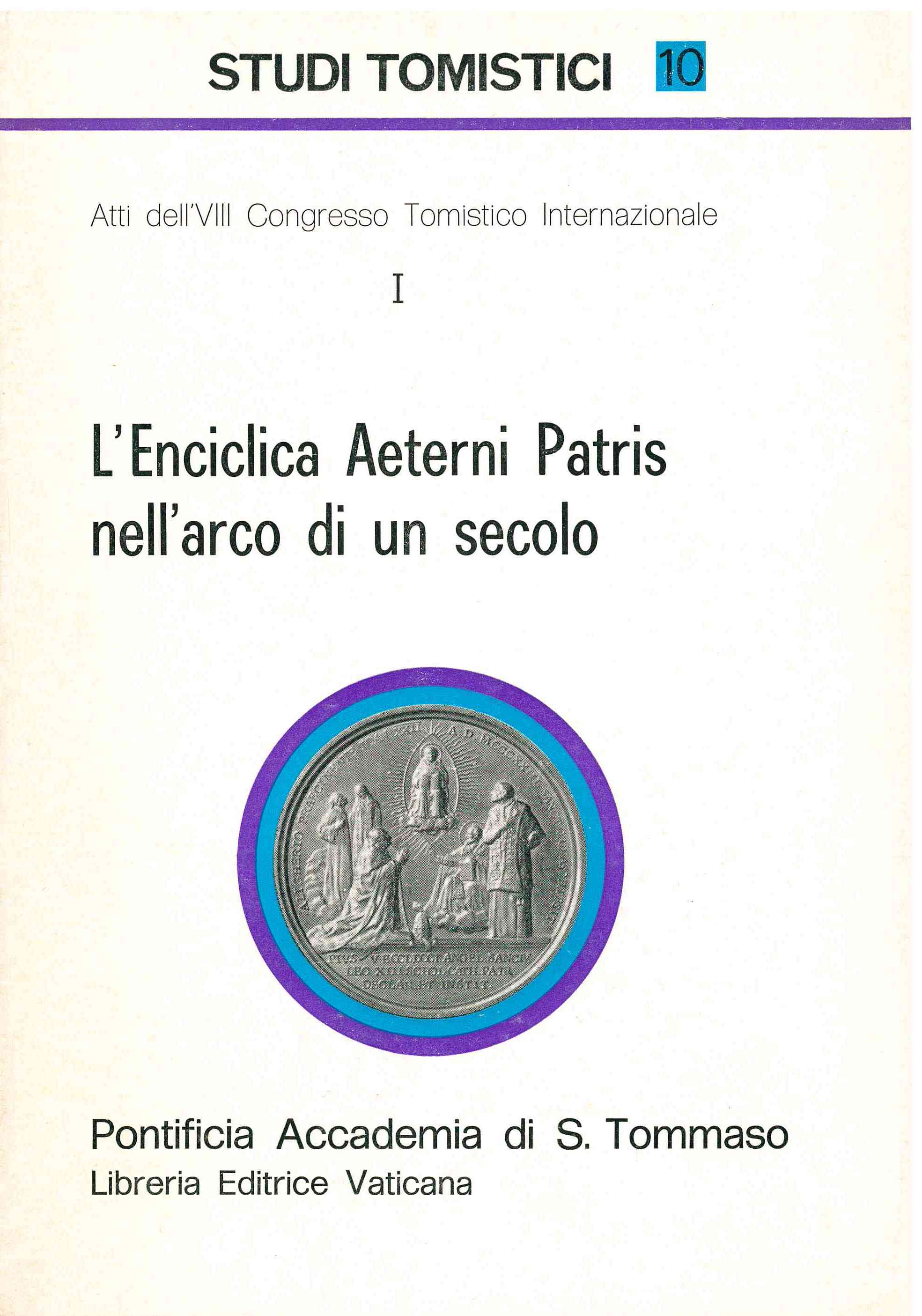 Copertina di L'Enciclica Aeterni Patris nell'arco di un secolo