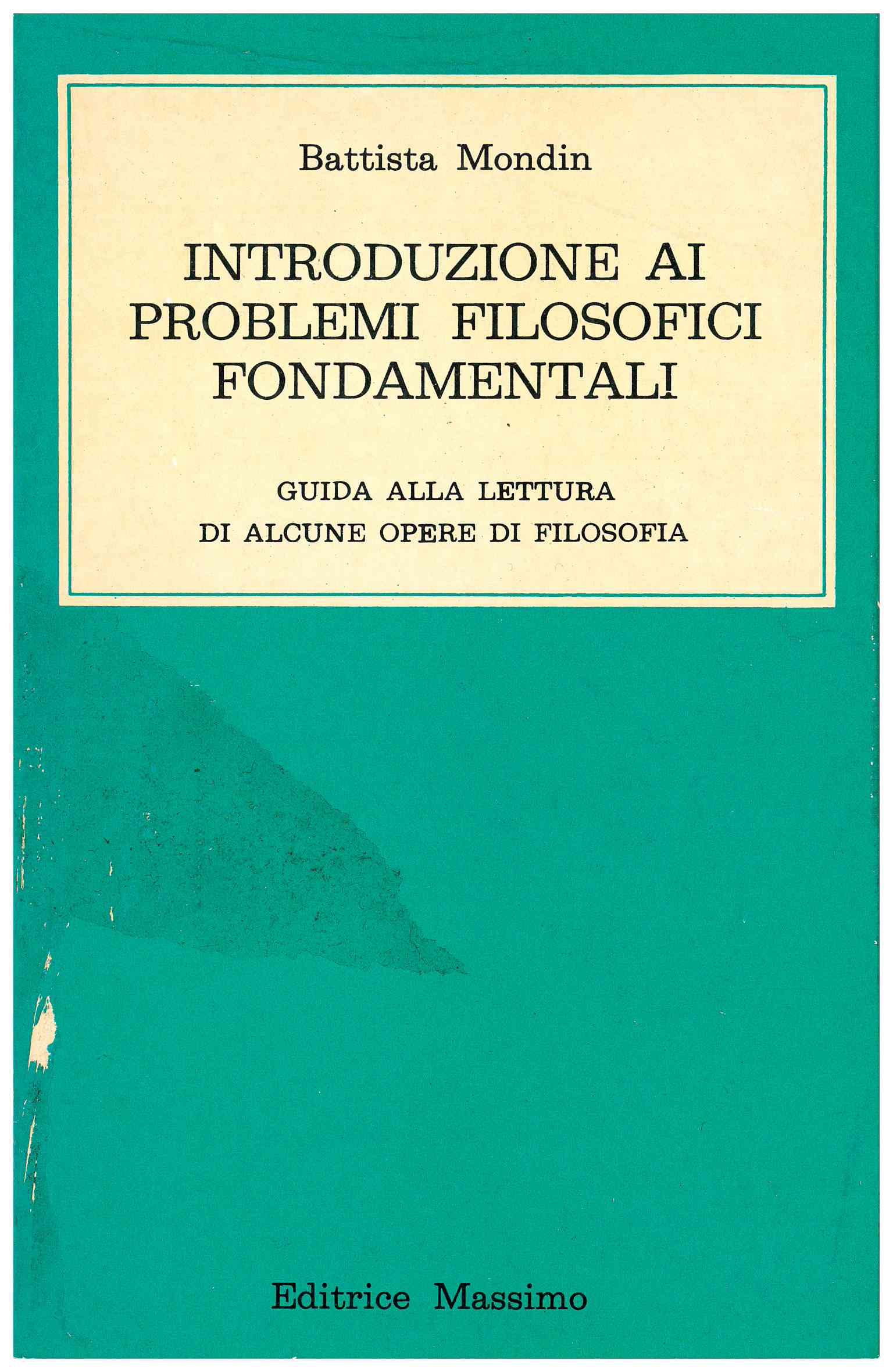 Copertina di Introduzione ai problemi filosofici fondamentali