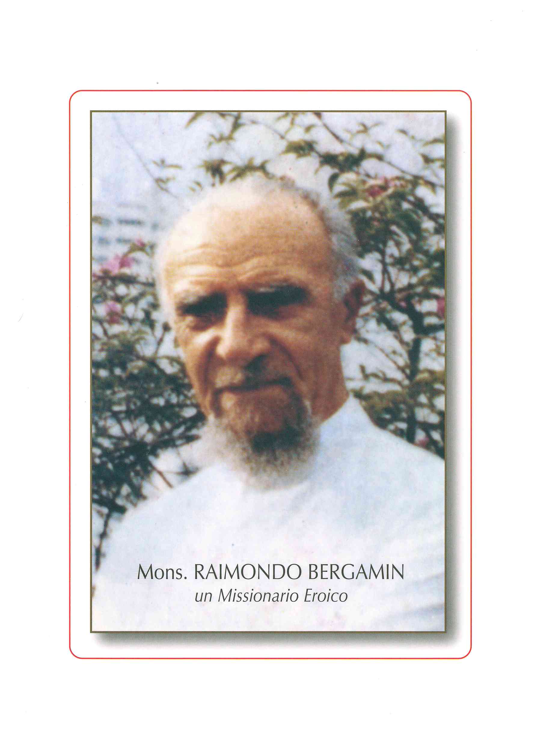 Copertina di Mons. Raimondo Bergamin