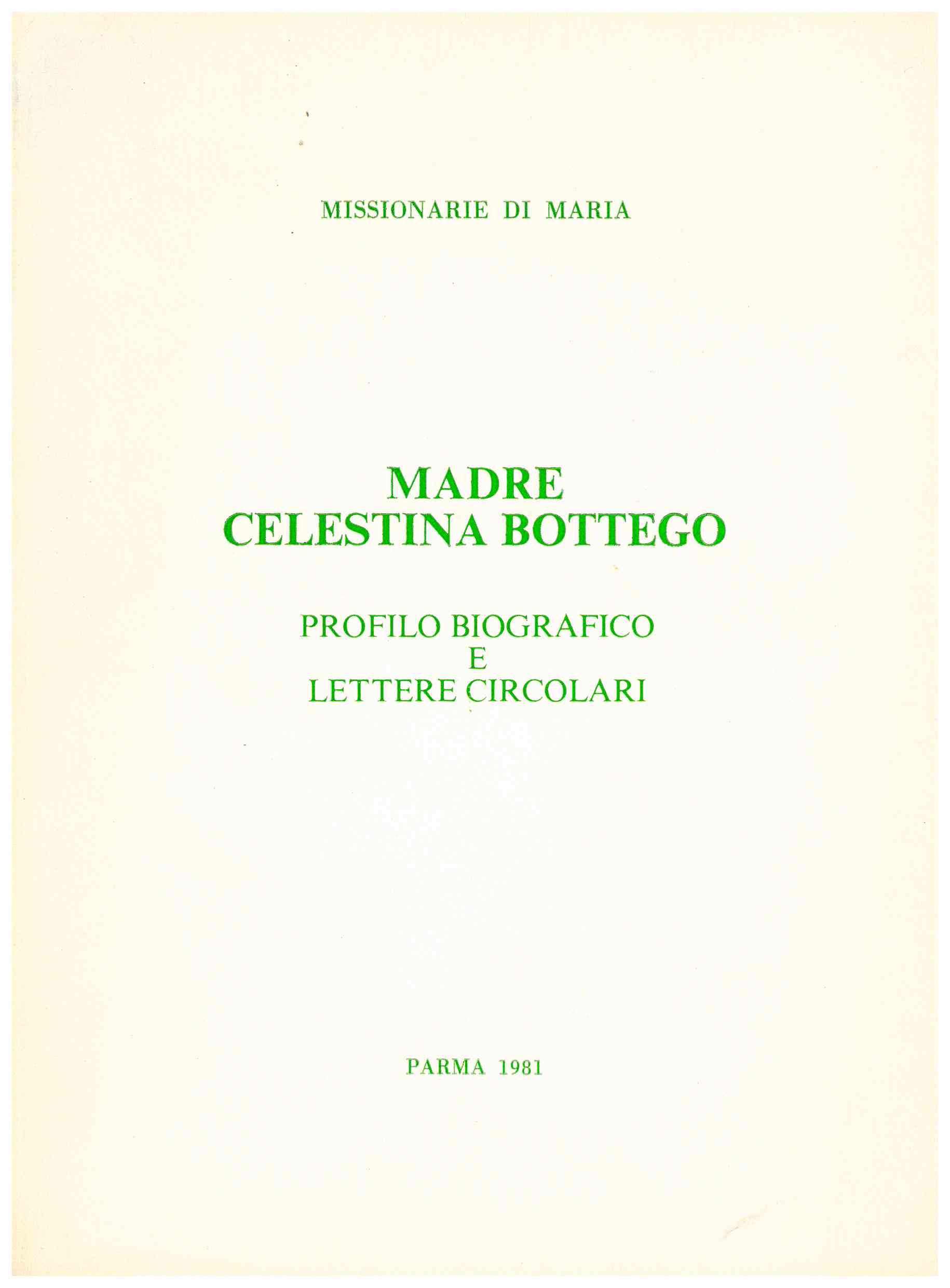 Copertina di Madre Celestina Bottego