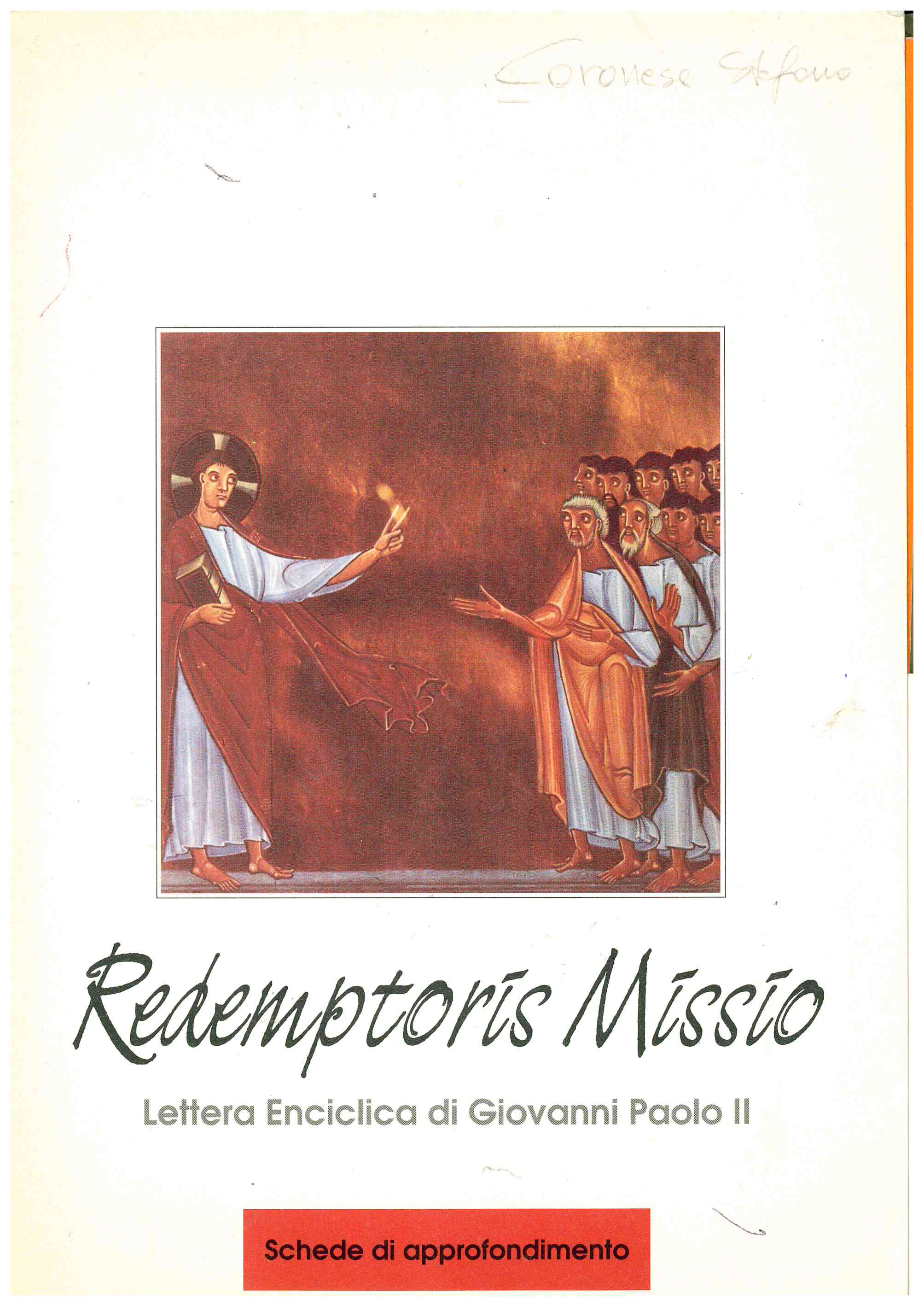 Copertina di Redemptoris Missio. Lettera enciclica di Giovanni Paolo II