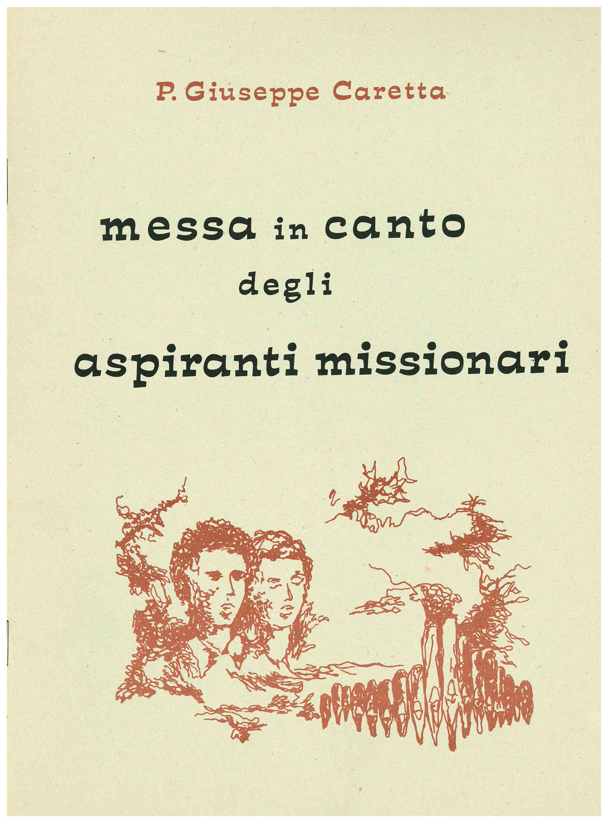 Copertina di Messa in canto degli aspiranti missionari