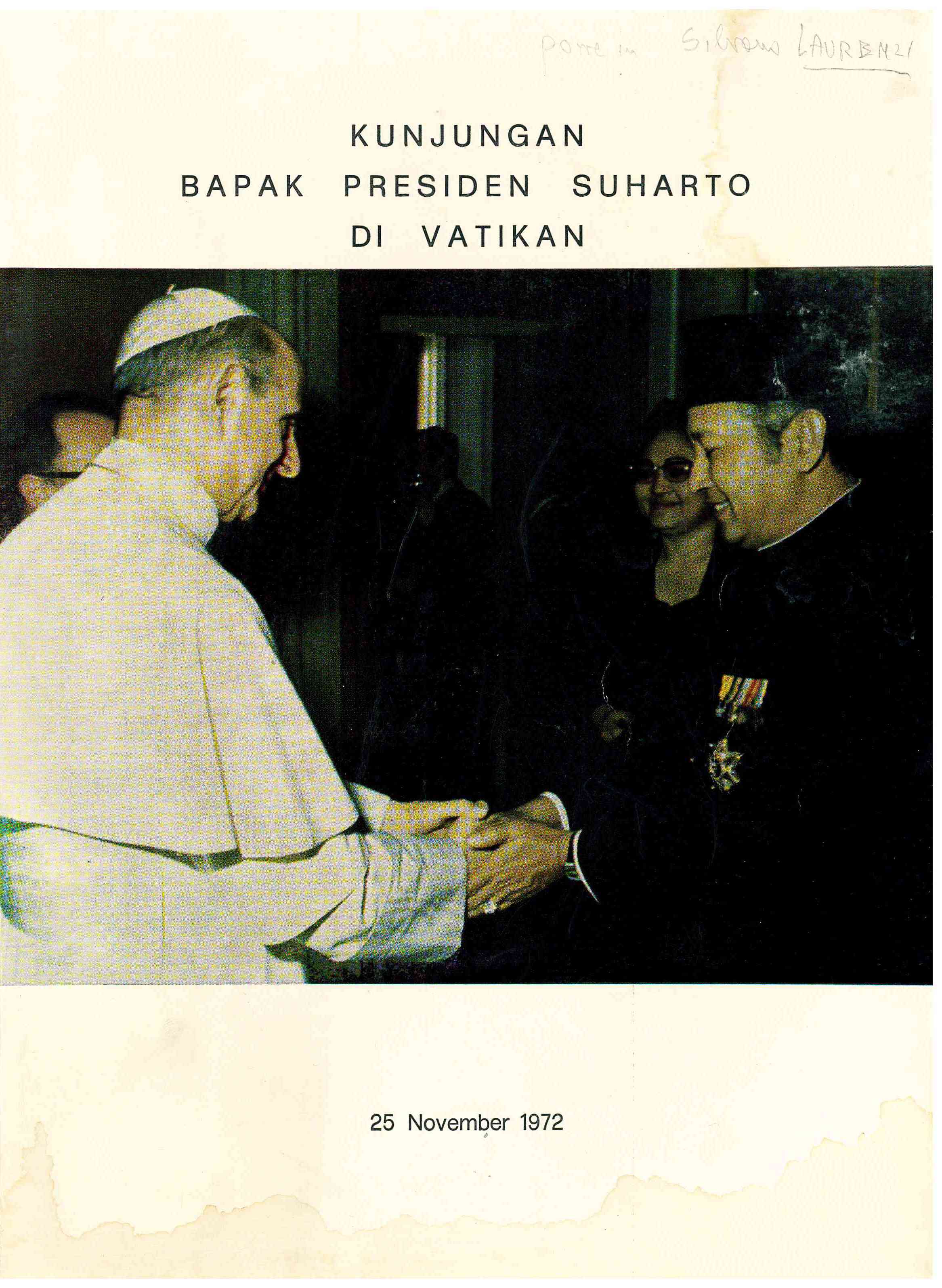 Copertina di Kunjungan Bapak Presiden Suharto di Vatican