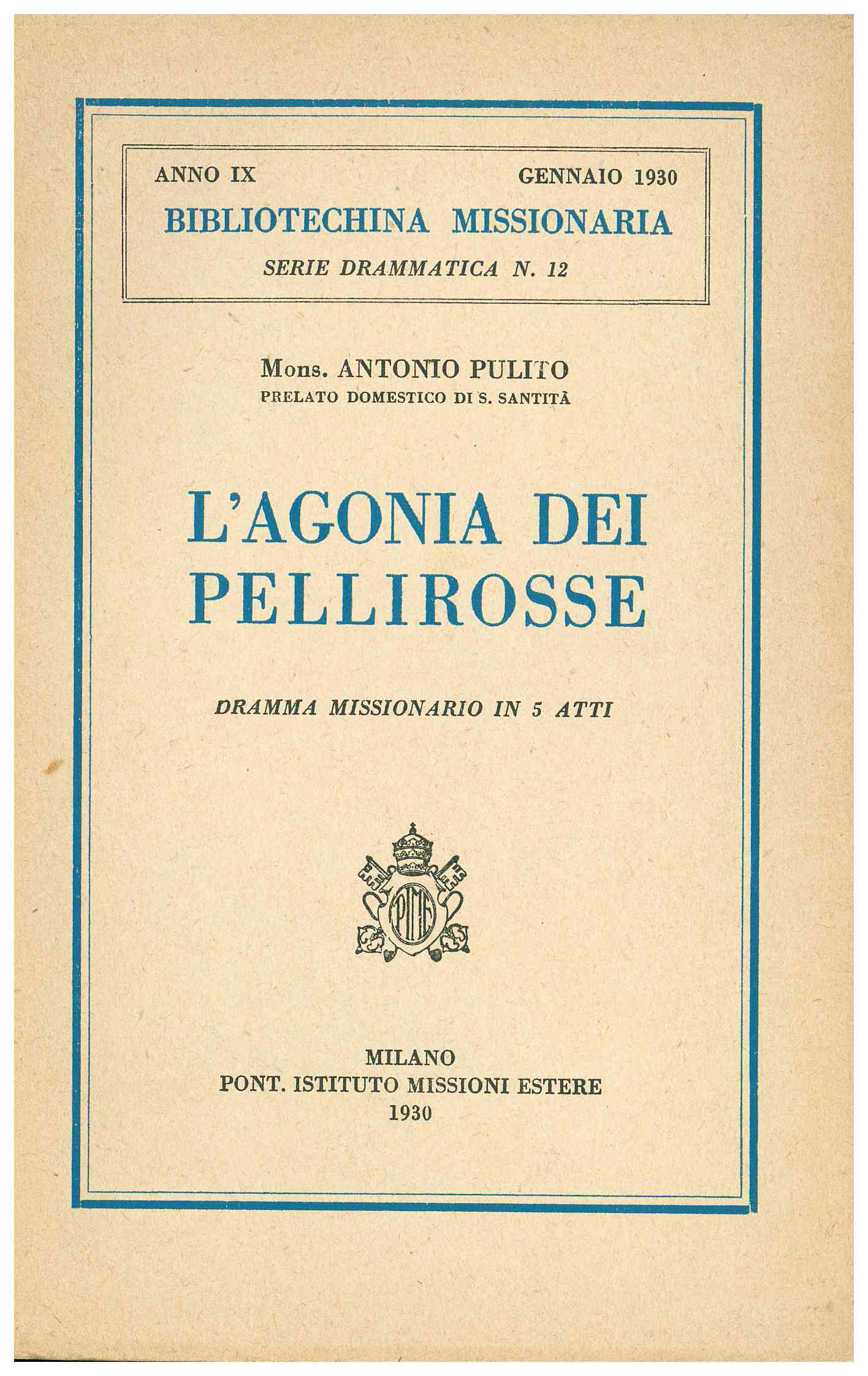 Copertina di L'agonia dei Pellirosse