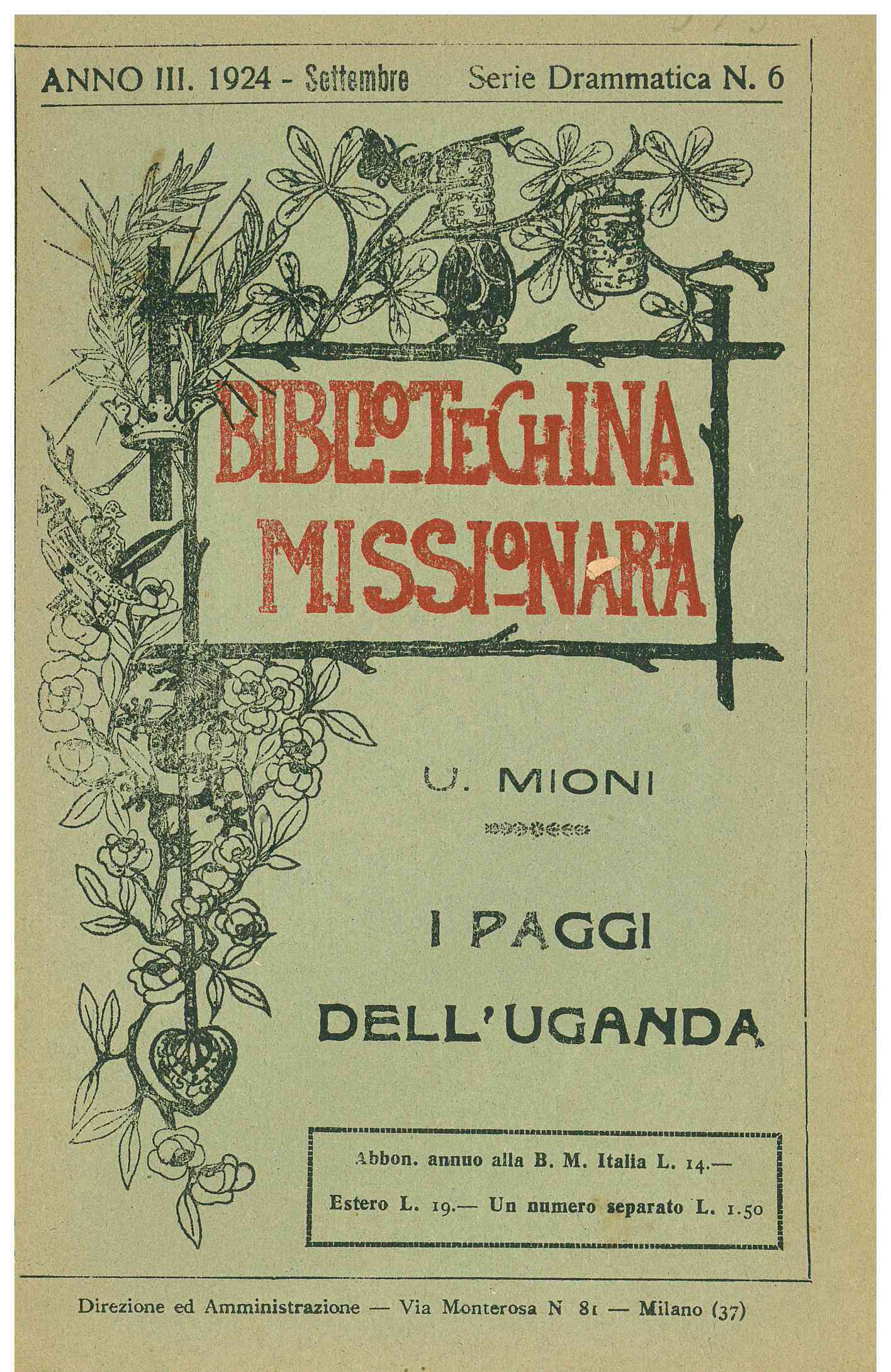 Copertina di I paggi dell'Uganda