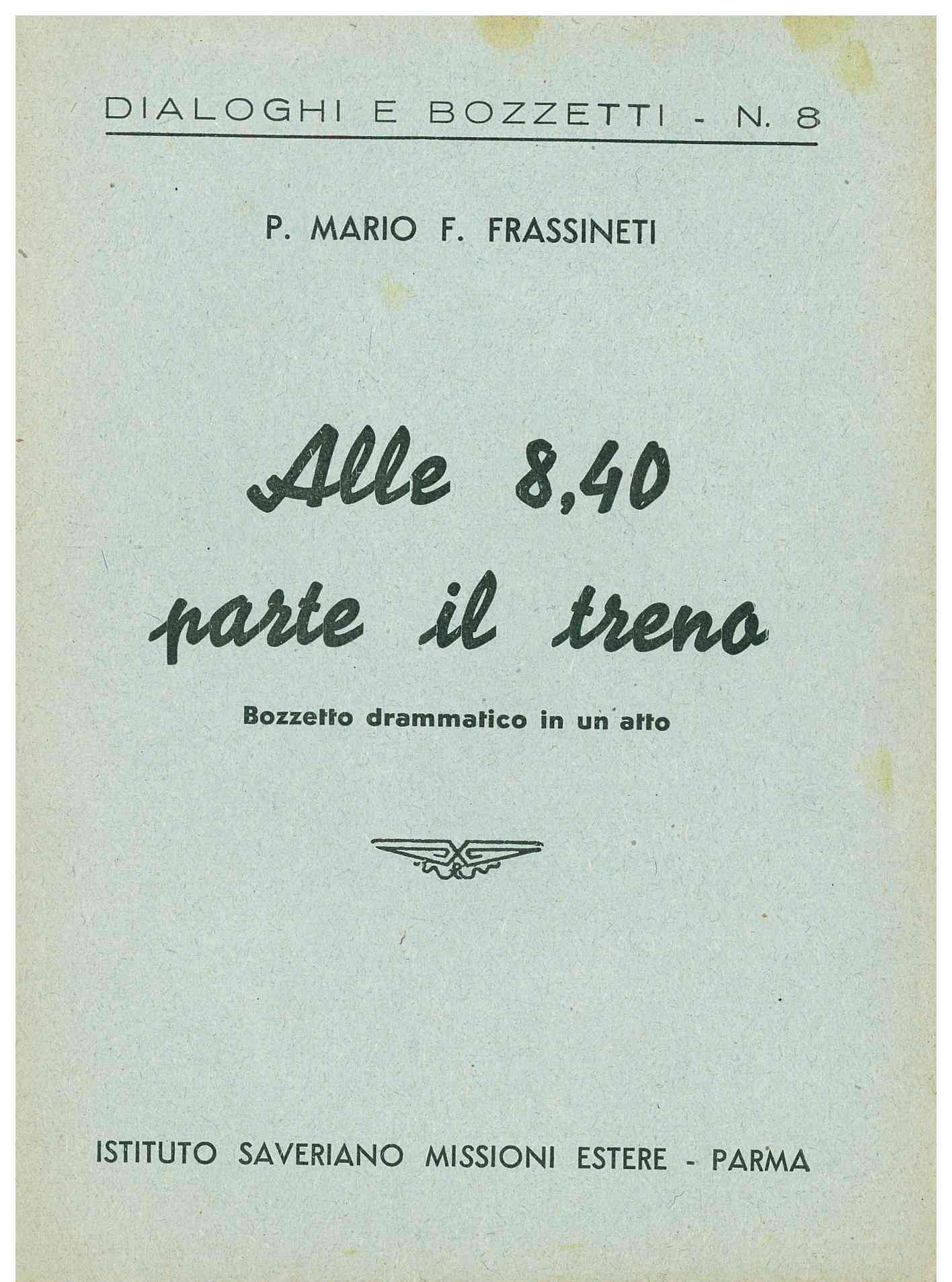 Copertina di Alle 8,40 parte il treno