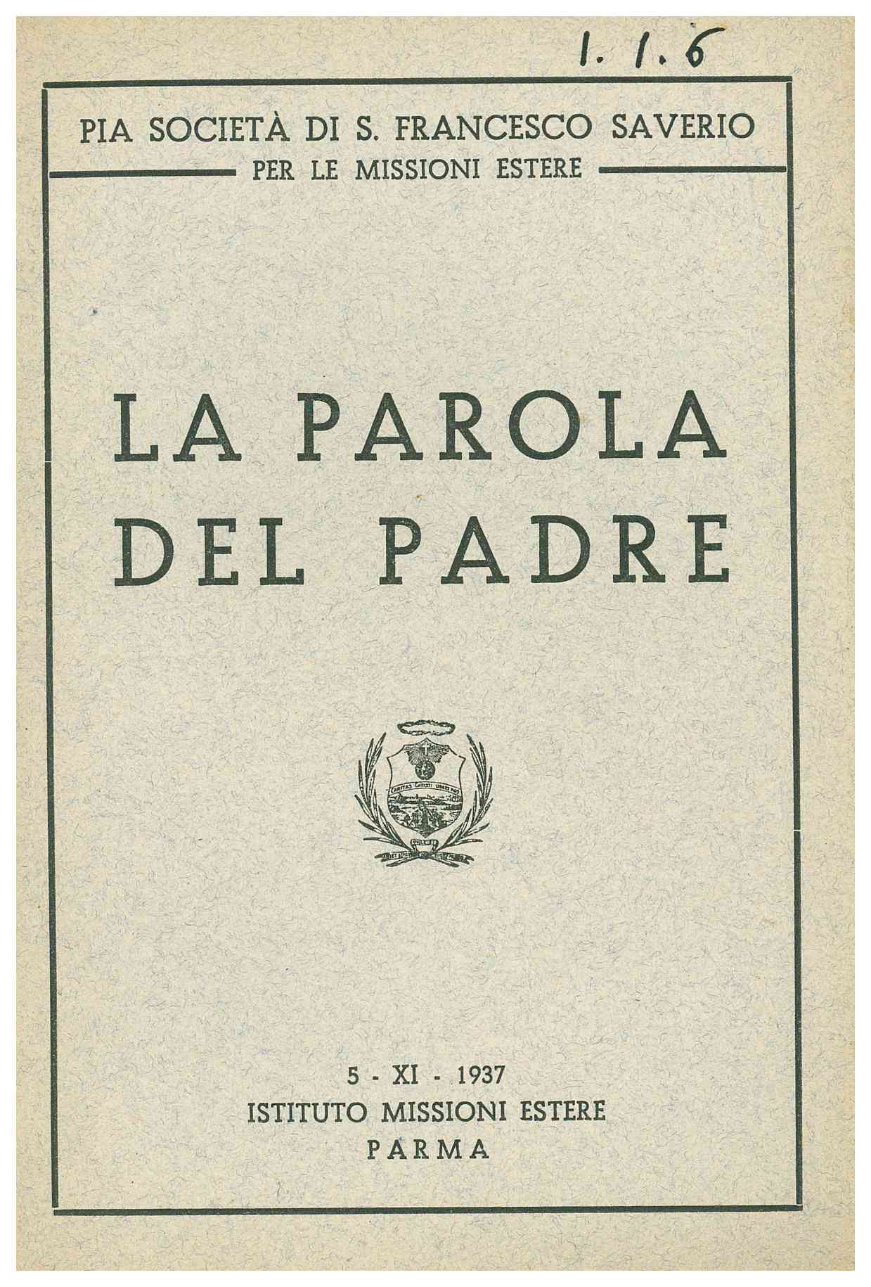 Copertina di La Parola del Padre 