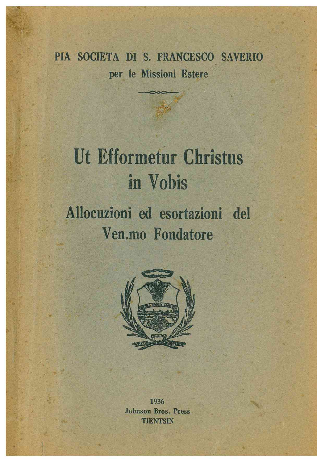 Copertina di Ut Efformetur Christus in Vobis