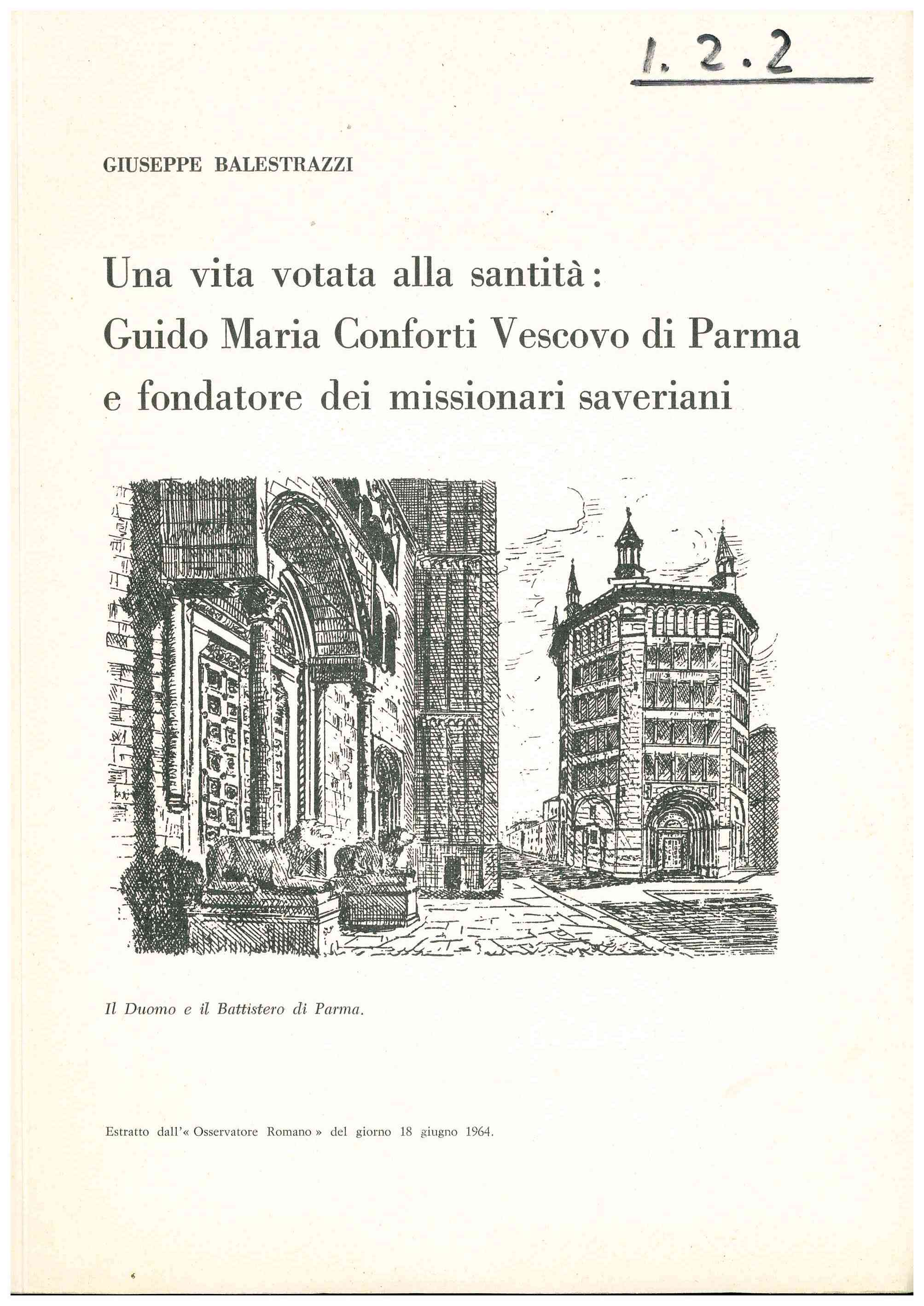Copertina di Una vita votata alla santità: Guido Maria Conforti Vescovo di Parma e fondatore dei missionari saveriani