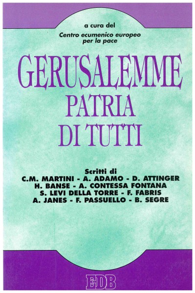 Copertina di Gerusalemme patria di tutti