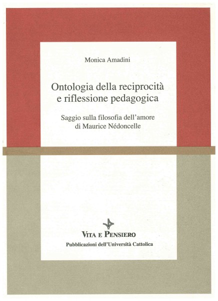 Copertina di Ontologia della reciprocità e riflessione pedagogica