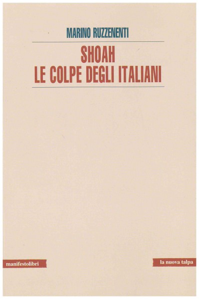 Copertina di Shoah. Le colpe degli italiani