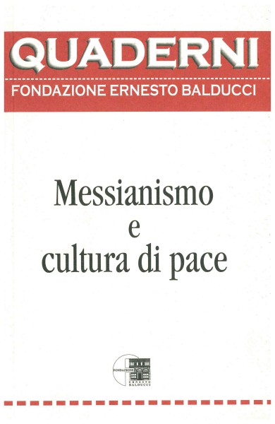 Copertina di Messianismo e cultura di pace