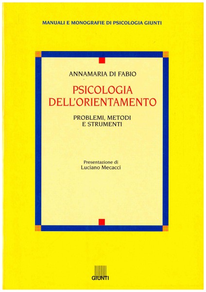 Copertina di Psicologia dell'orientamento