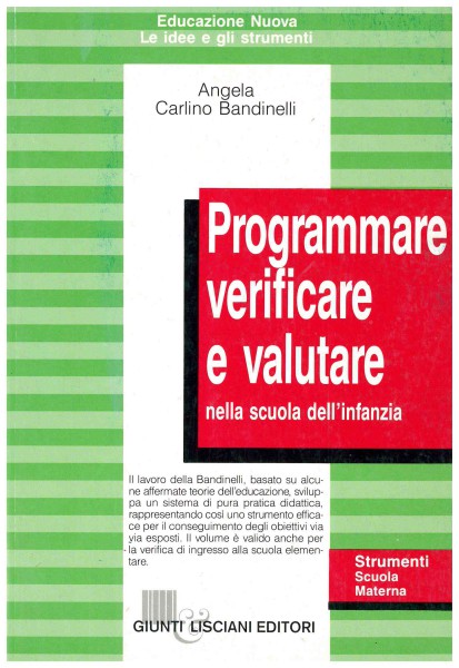 Copertina di Programmare verificare e valutare nella scuola dell'infanzia