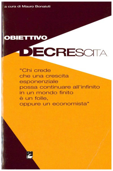 Copertina di Obiettivo decrescita