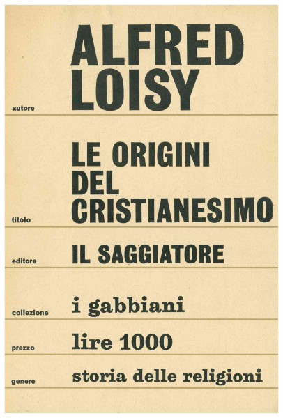 Copertina di Le origini del cristianesimo