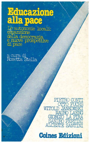 Copertina di Educazione alla pace 
