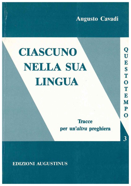 Copertina di Ciascuno nella sua lingua