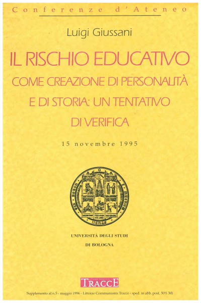 Copertina di Il rischio educativo