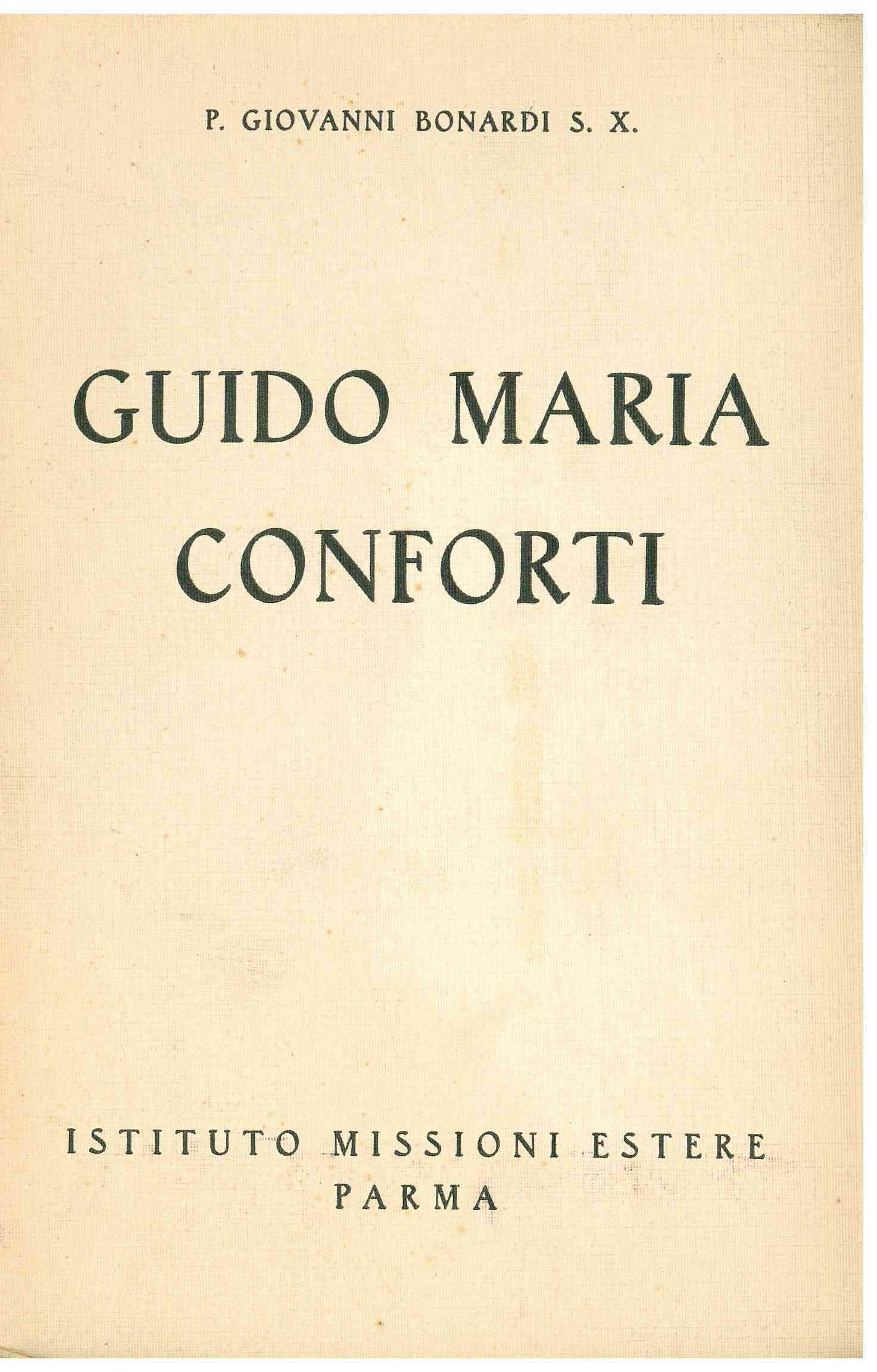 Copertina di Guido Maria Conforti