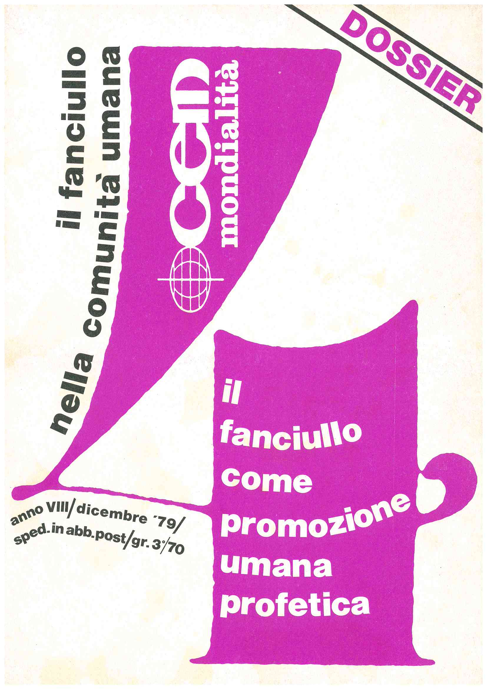 Copertina di 08.04.Il fanciullo come promozione umana profetica - Dossier