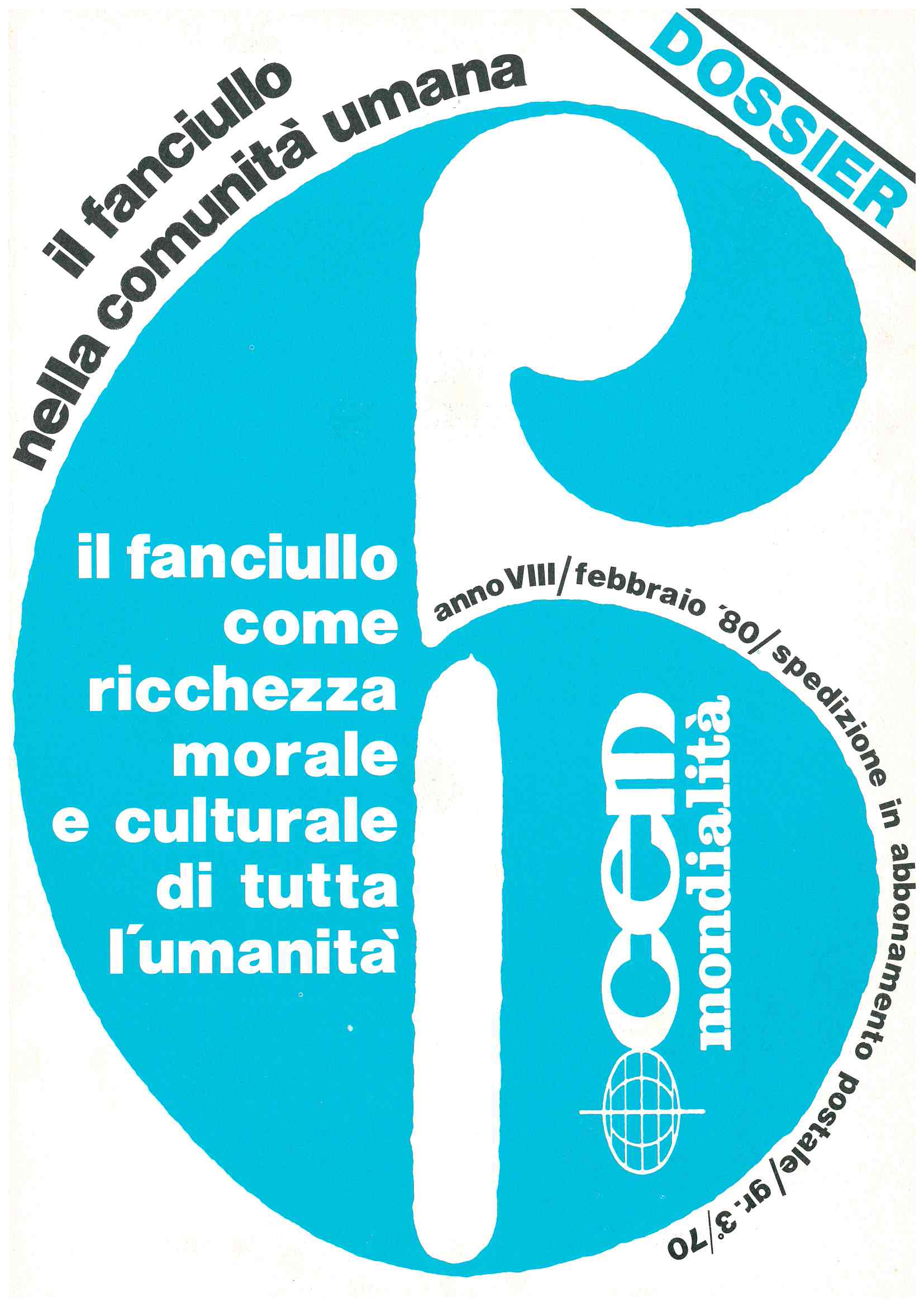 Copertina di 08.06.Il fanciullo come ricchezza morale e culturale di tutta l'umanità - Dossier