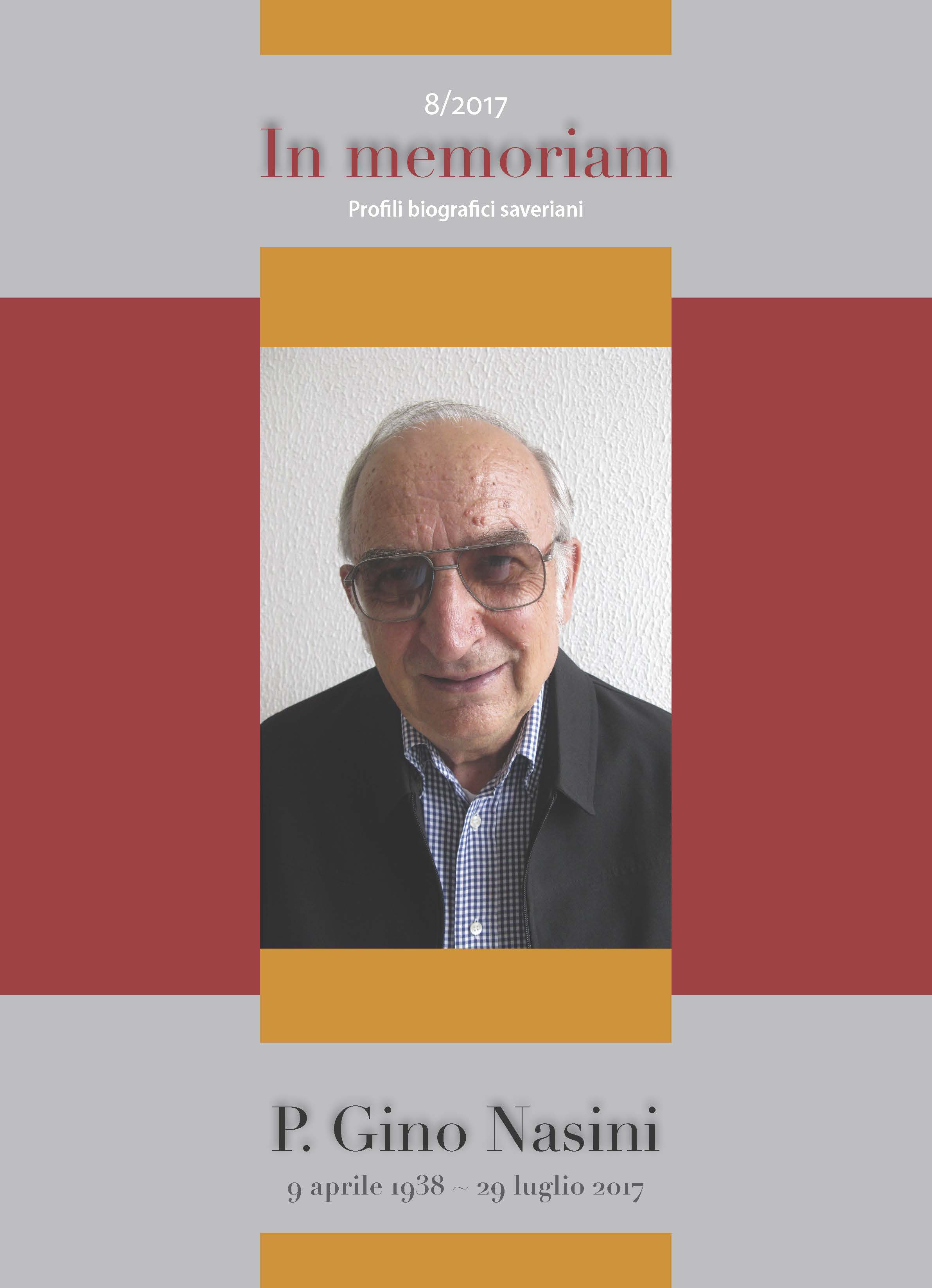 Copertina di 2017.08 - P. Gino Nasini