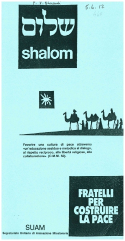 Copertina di Scuola di preghiera. Fratelli per costruire la pace