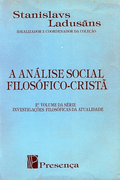 Copertina di A análise social filosófico-Cristã