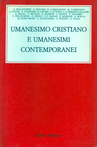 Copertina di Umanesimo cristiano e umanesimi contemporanei