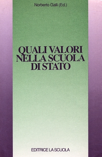 Copertina di Quali valori nella scuola di stato
