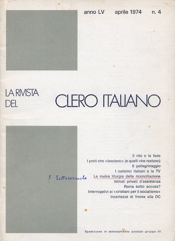Copertina di La nuova liturgia della riconciliazione