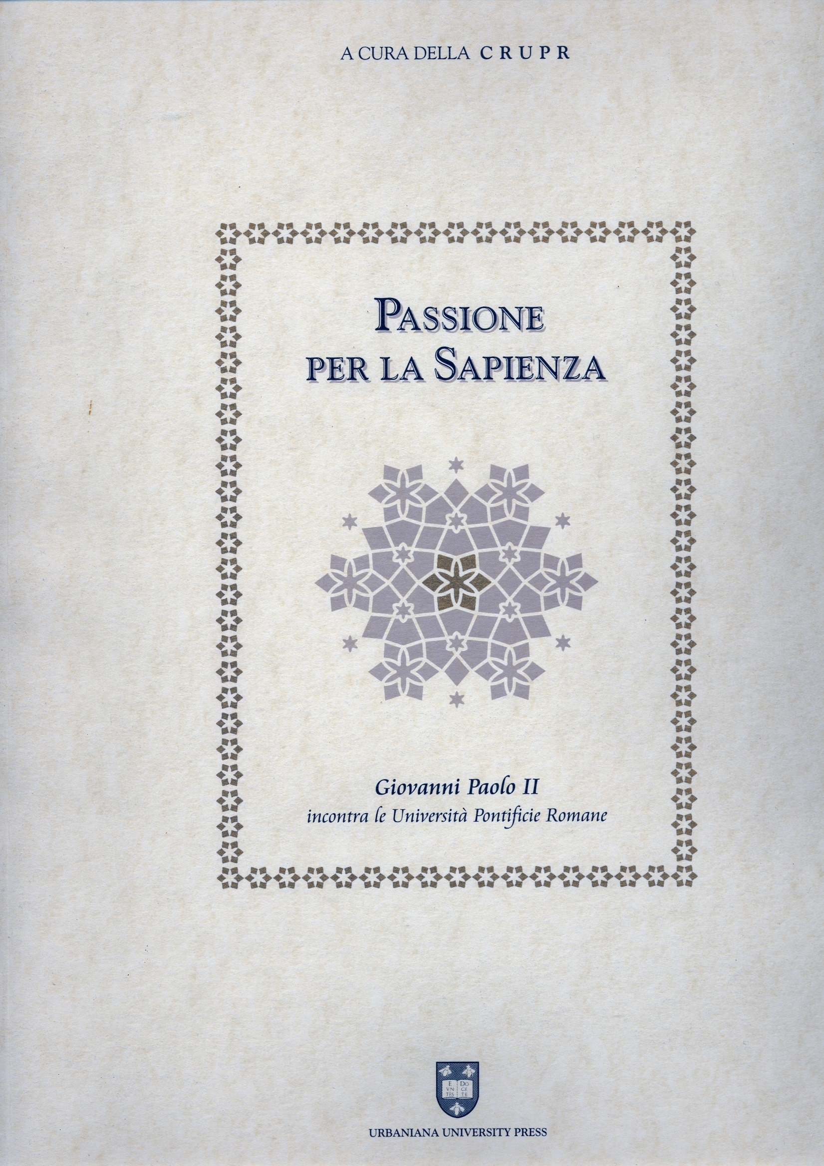 Copertina di Passione per la Sapienza
