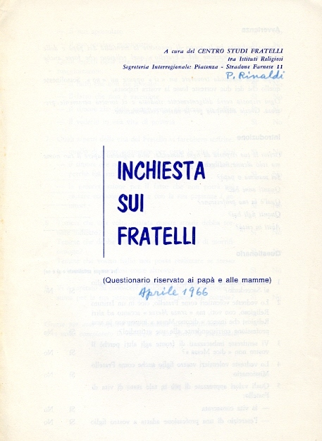 Copertina di Inchiesta sui fratelli