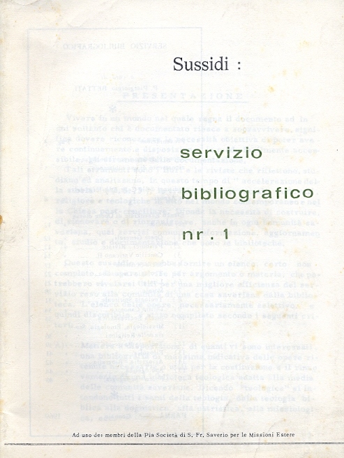 Copertina di Sussidi