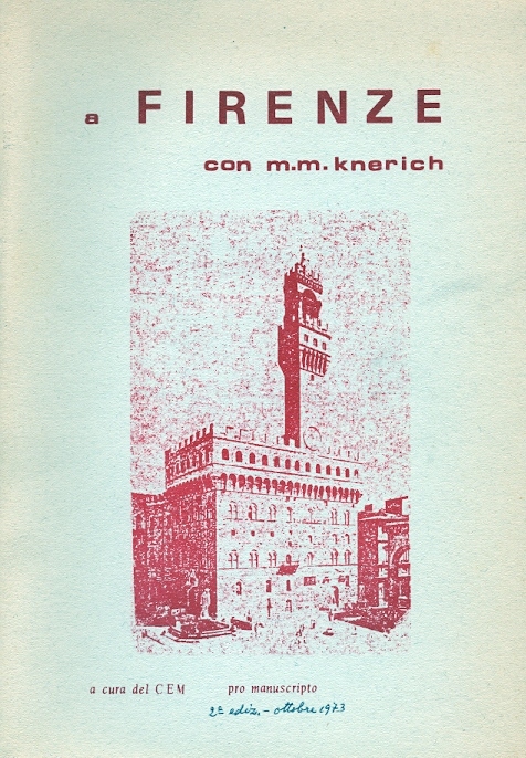 Copertina di A Firenze con Maria Maddalena Knerich