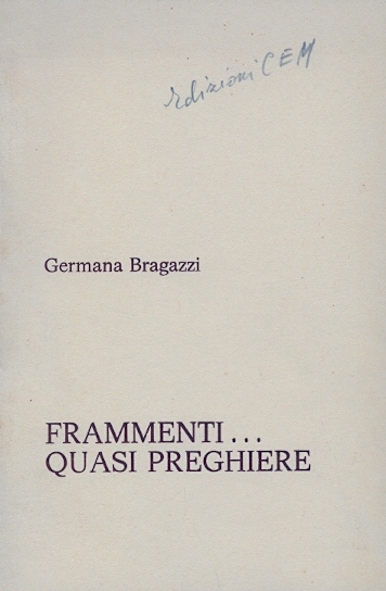 Copertina di Frammenti… quasi preghiere