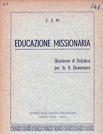 Copertina di Educazione Missionaria. Quaderno di Didattica per la II Elementare