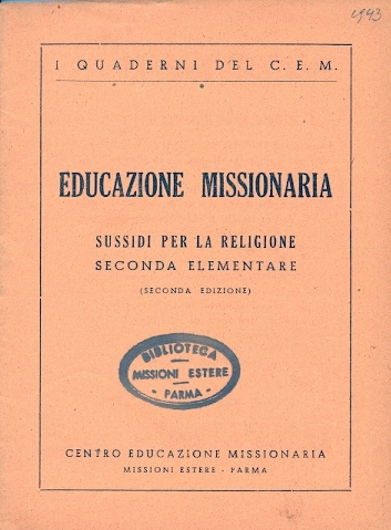 Copertina di Educazione Missionaria. Sussidi per la Religione. II Elementare