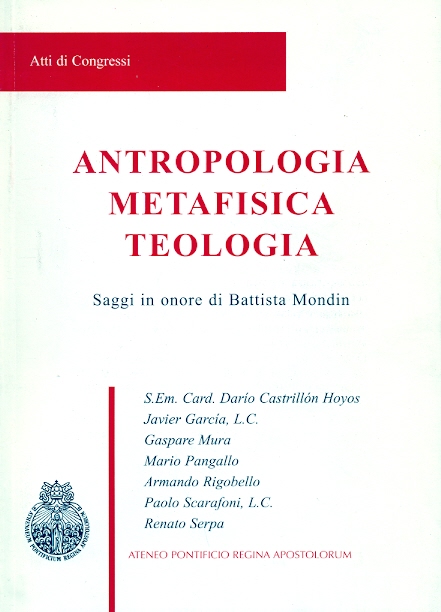 Copertina di Antropologia Metafisica Teologia