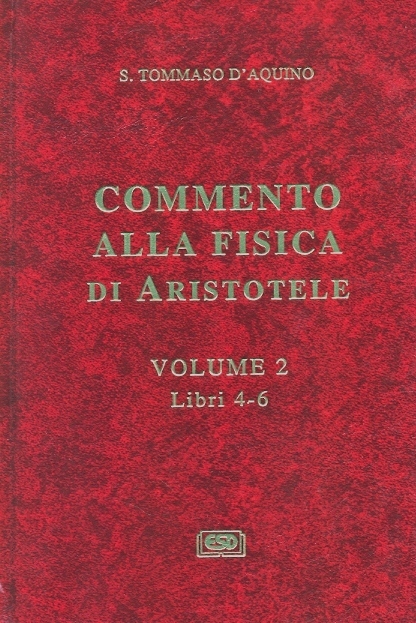 Copertina di S. Tommaso d'Aquino. Commento alla Fisica di Aristotele. 2