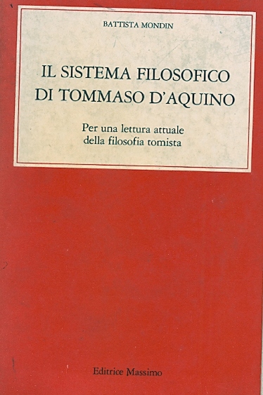 Copertina di Il sistema filosofico di Tommaso d'Aquino 