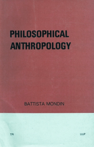 Copertina di Philosophical anthropology