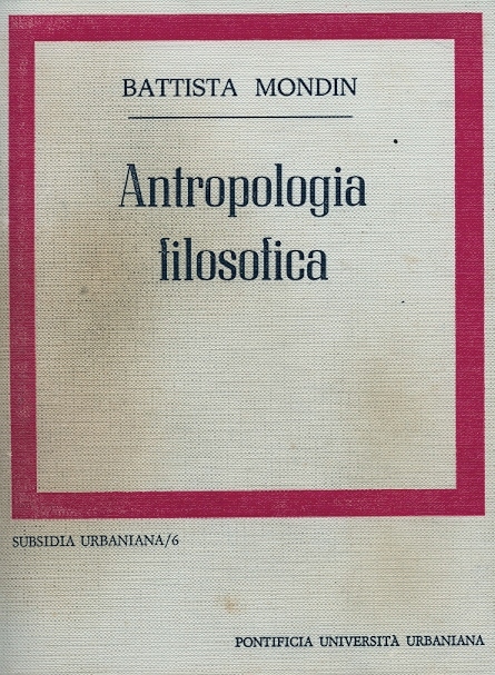 Copertina di Antropologia filosofica