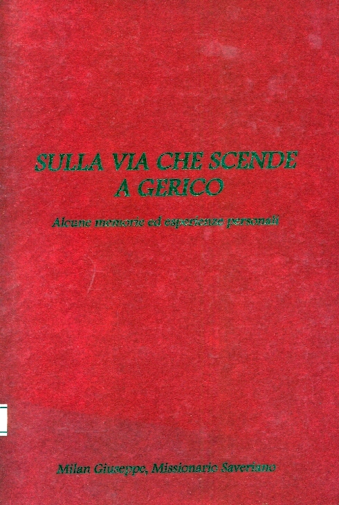 Copertina di Sulla via che scende a Gerico