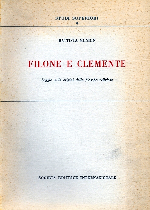 Copertina di Filone e Clemente 