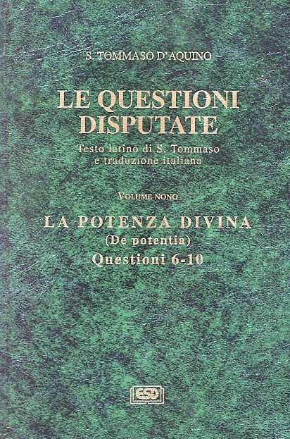 Copertina di S.Tommaso d'Aquino. Le questioni disputate. VOL.IX