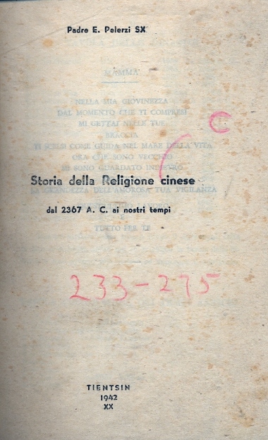 Copertina di Storia della religione cinese