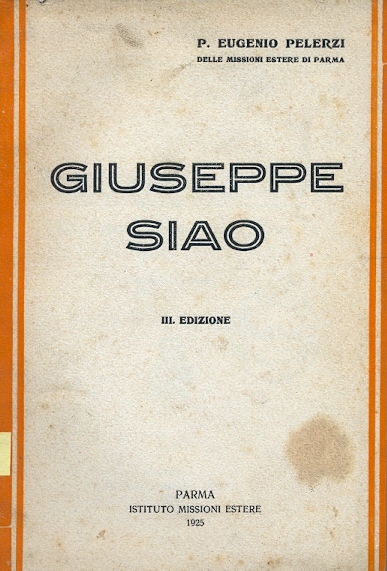 Copertina di Giuseppe Siao III ed.